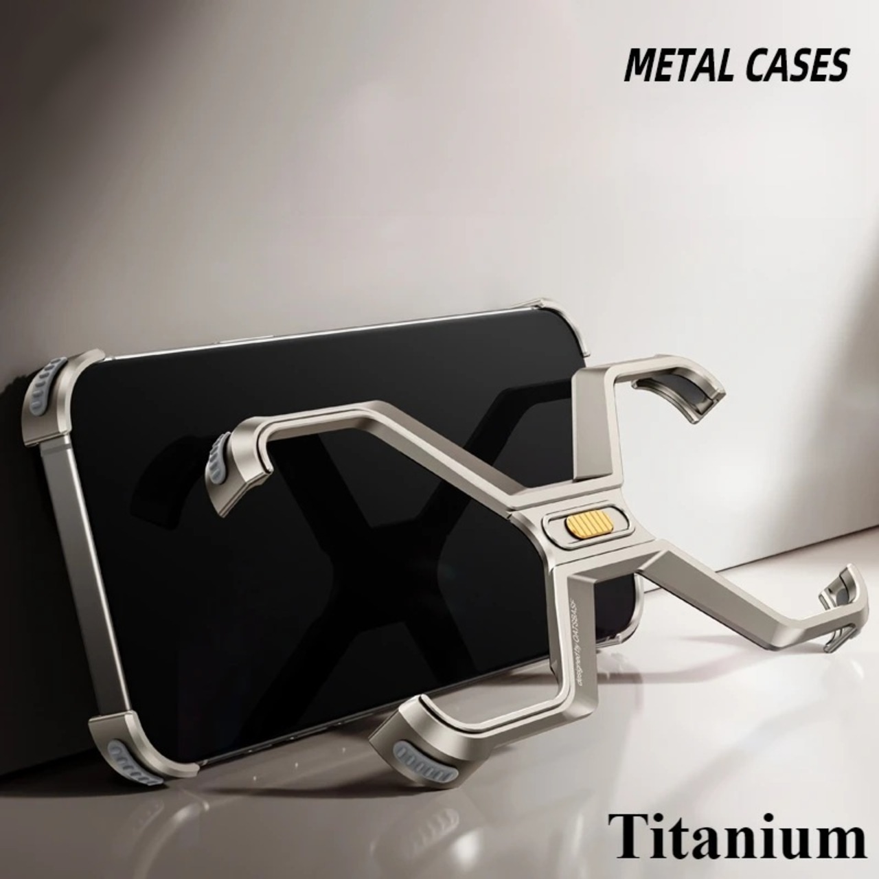 ◆iPhone 16/Pro/Pro Max◆ X-Shaped Aluminum Phone Case / X-シェイプ アルミニウム スマホケース