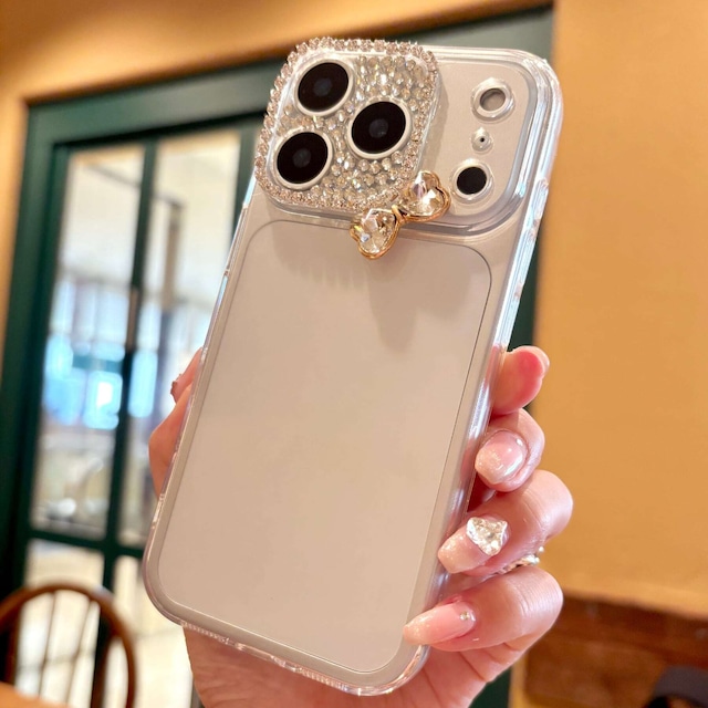 《予約分》ストーンクリアリボンiPhoneケース｜iPhone17・iPhone17pro