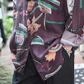 goouch dead stock design pattern silk shirt