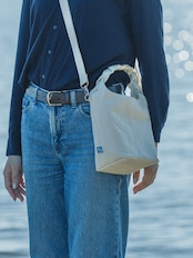 【Mサイズ】琵琶湖生まれの三つ編みバッグ