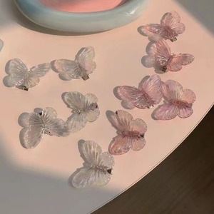 [即納] clear butterfly pin