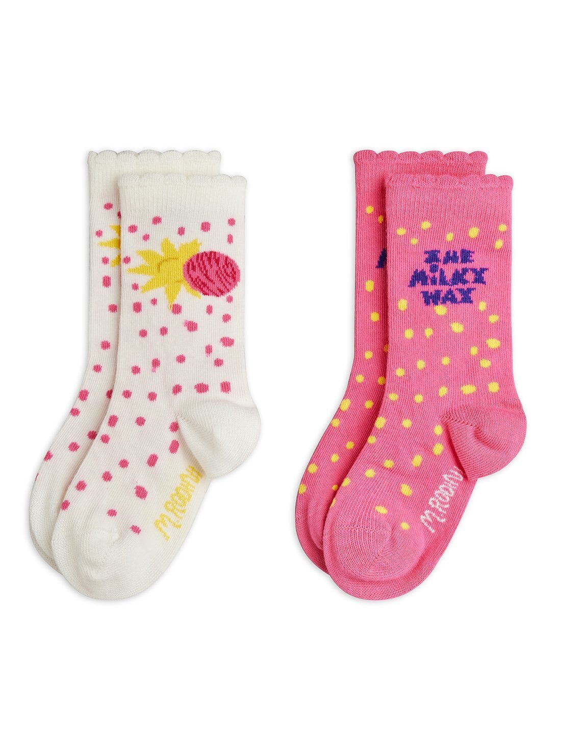 【26ss】minirodini(ミニロディー二)The milkeyway 2pack socks(20-23/24-27/28-31/32-35)靴下 ソックス ミルキーウェイ