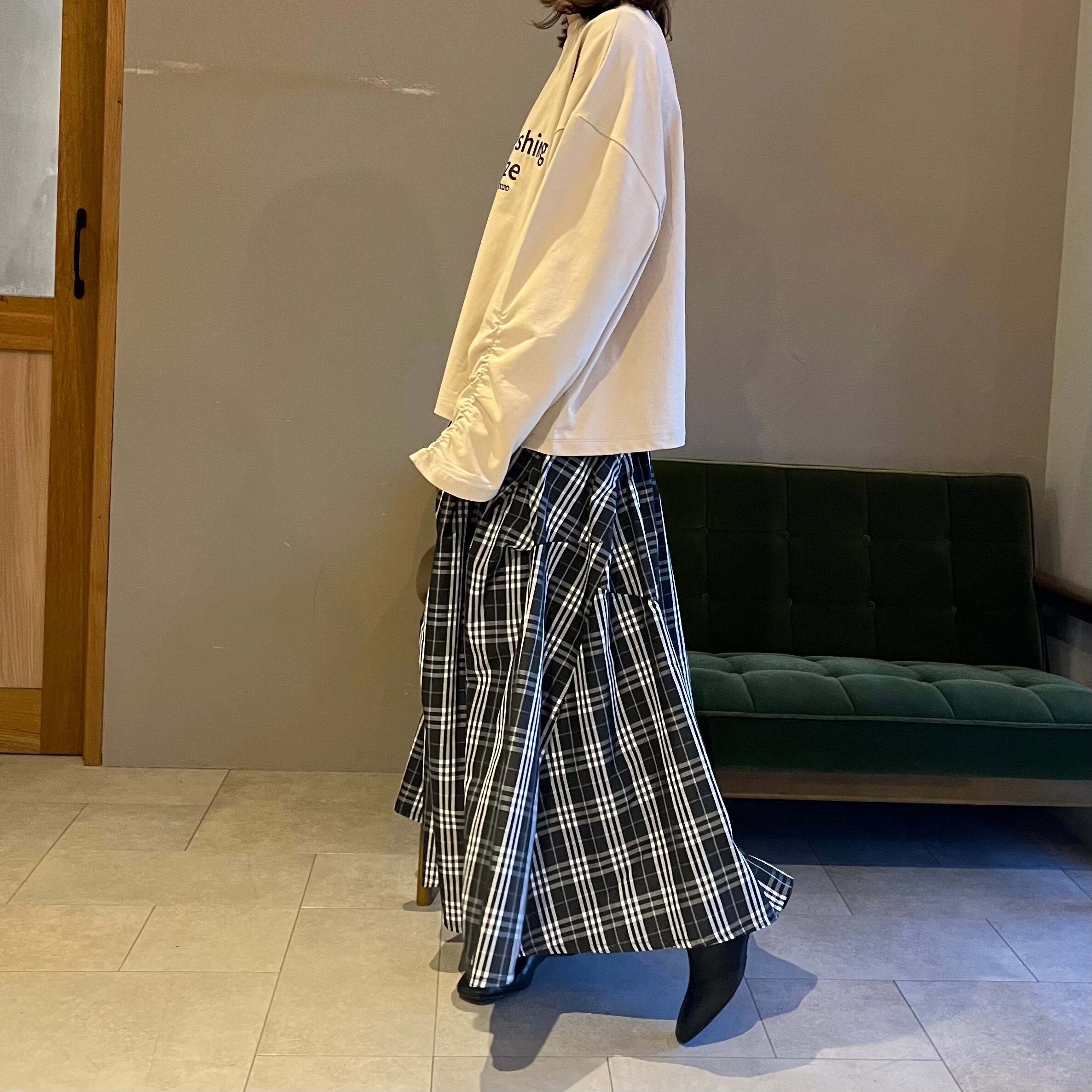 ♡ archivio♡未使用タグ付き！36サイズ！冬中綿入りスカート CYNICAL 】チェックタフタスカート | valance 福井｜レディース