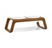 MiaCara Desco - Dog Feeder with Porcelain Bowls S (Walnut)