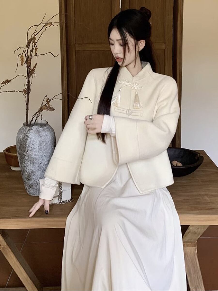 チャイナ風ショートジャケット ショートコート ドレス用ジャケット
