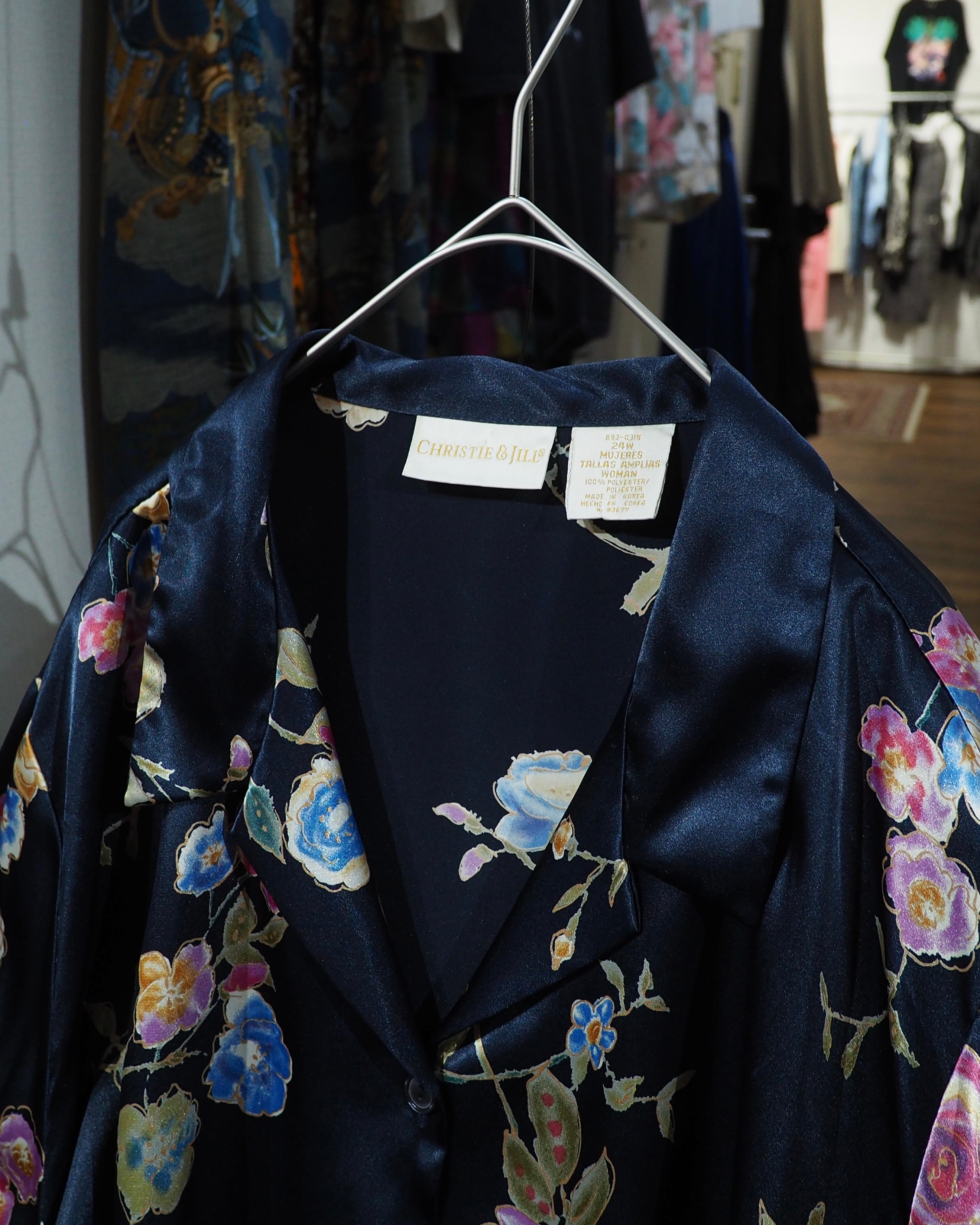 Beautiful Luxury Flower printed Drape loose Open collar Shirt