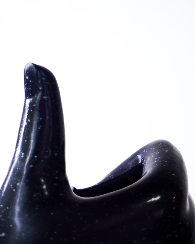 70-80s Good Sign Ceramics splatter pattern vase