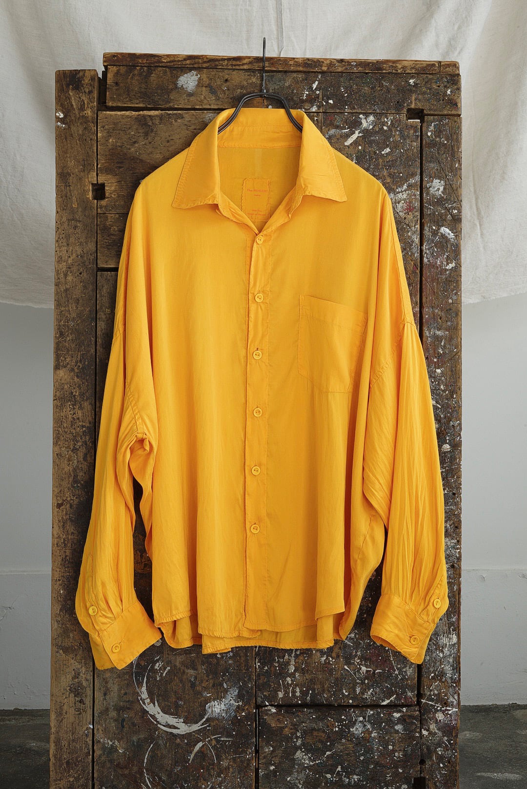 CHEZ VIDALENC - SILK SHIRT AXL / SUNFLOWER | Brownie