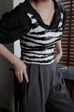 used sequins tops