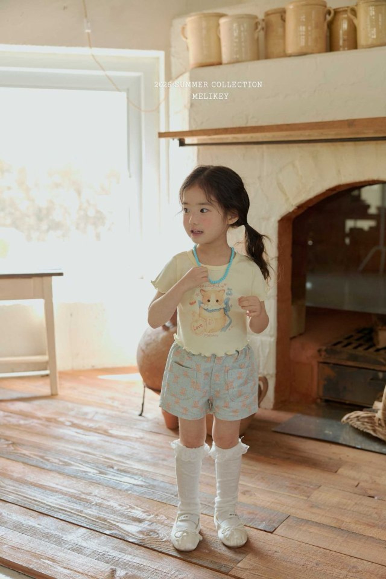 [MELIKEY] Colored Ribbon Shorts (JS/JM) / [미라이키] 컬러리본반바지 (JS/JM)
