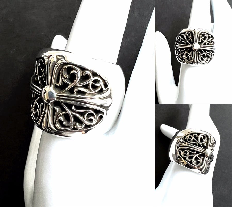 CHROME HEARTS クロムハーツ クラシック オーバルクロス リング CHROME HEARTS クロムハーツ クラシック オーバルクロス リング