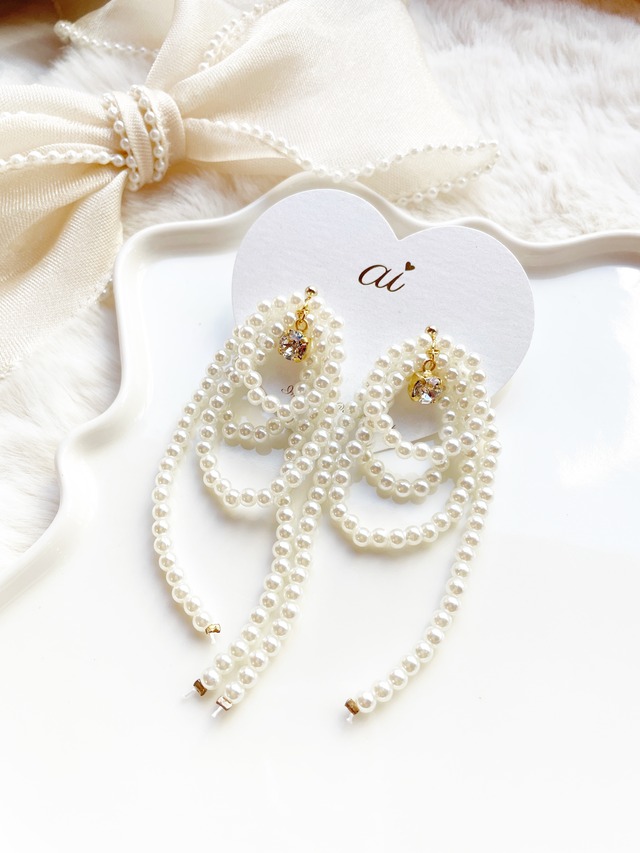 【ドラマ『私の彼が姉の夫になった理由』・菊地亜美様・MAX LINA様・新山千春様ご着用】pearl tassel