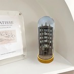 置物 本棚 オブジェ ポータブルファッションブックシェルフフィギュア「The Bay Library」ミニチュアブックケースフィギュア ホームデコレーション 木製クラフトクリエイティブ