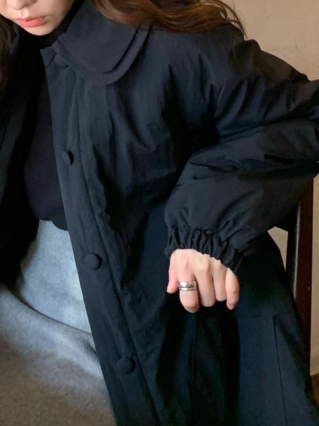 (予約) LIFFEY / Pebble padded half coat 2color