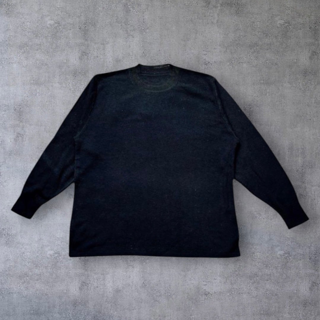 90～00s OLD STUSSY/Line Knit/紺タグ/S80/L/ラインニット/セーター