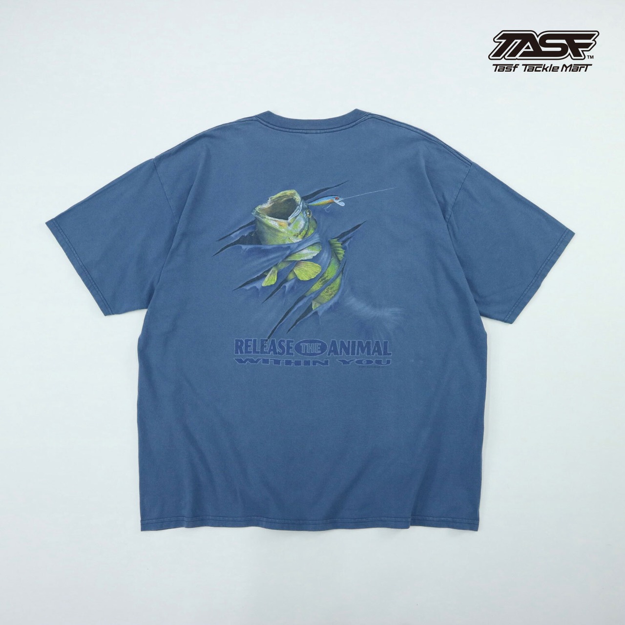 USED / BASS Tシャツ / RELEASE THE ANIMAL / Navy