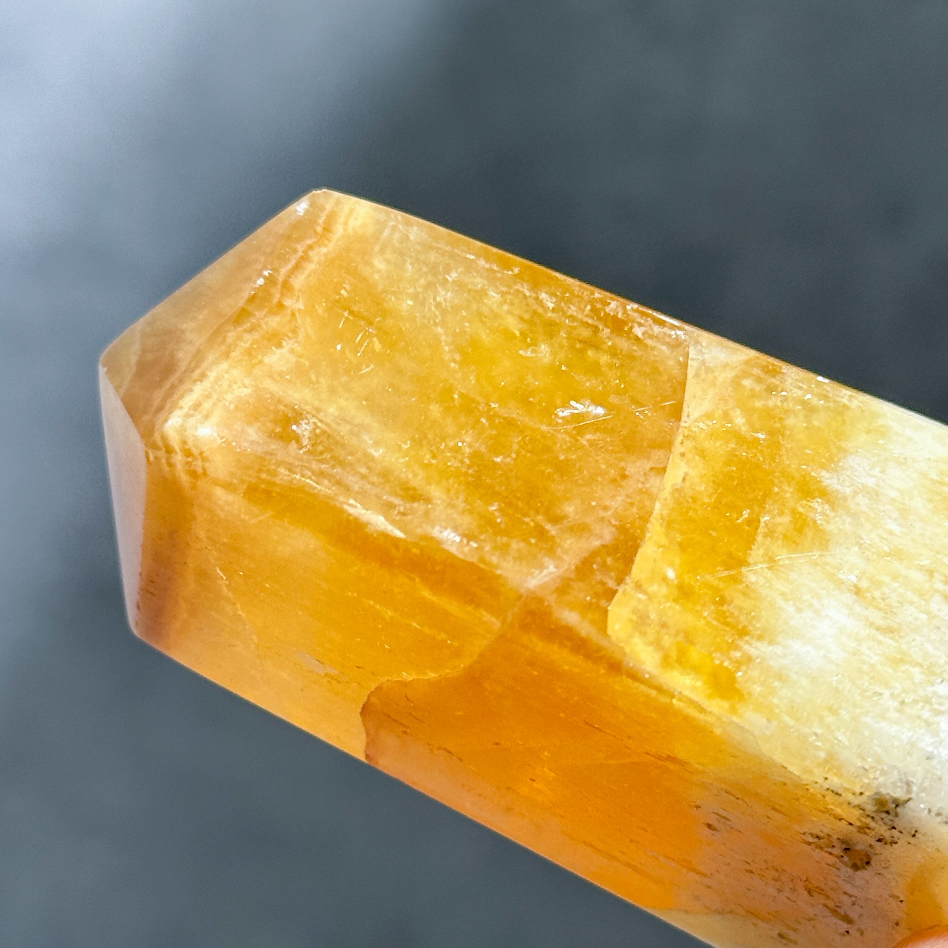 オレンジカルサイト タワー型62◇ Orange Calcite ◇天然石・鉱物