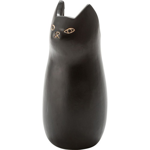 傘立て CLY-12BK CLY-12BR CLY-12WH 玄関 陶器 マット コンパクト スリム ねこ 猫 かわいい ポスター 収納 室内 室外