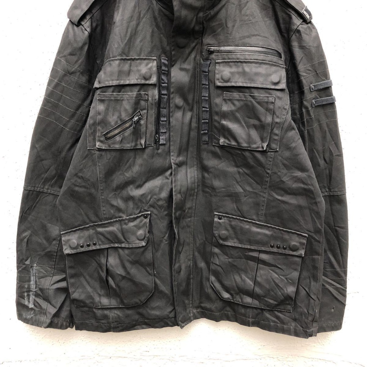 JACK&JONES ミリタリー ジャケット 185/104A L〜 ブラック 4ポケット 