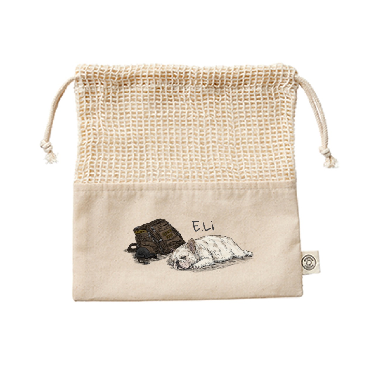 So tired 巾着/オーガニックコットン