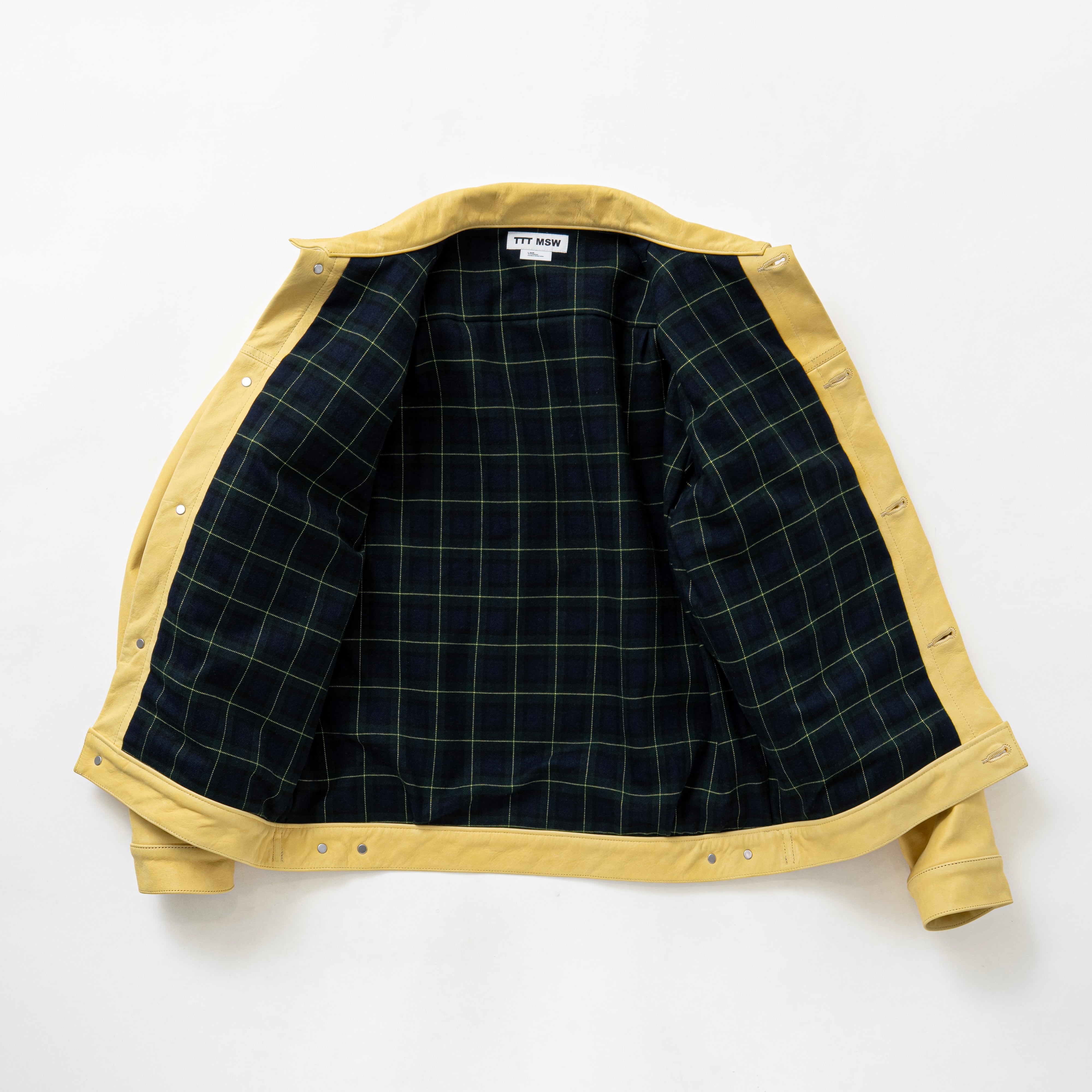 Leather tracker jacket（YELLOW） | TTTMSW