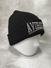 AVIREX / アヴィレックス ダブルアーチロゴニットワッチ ニット帽 ブラック
