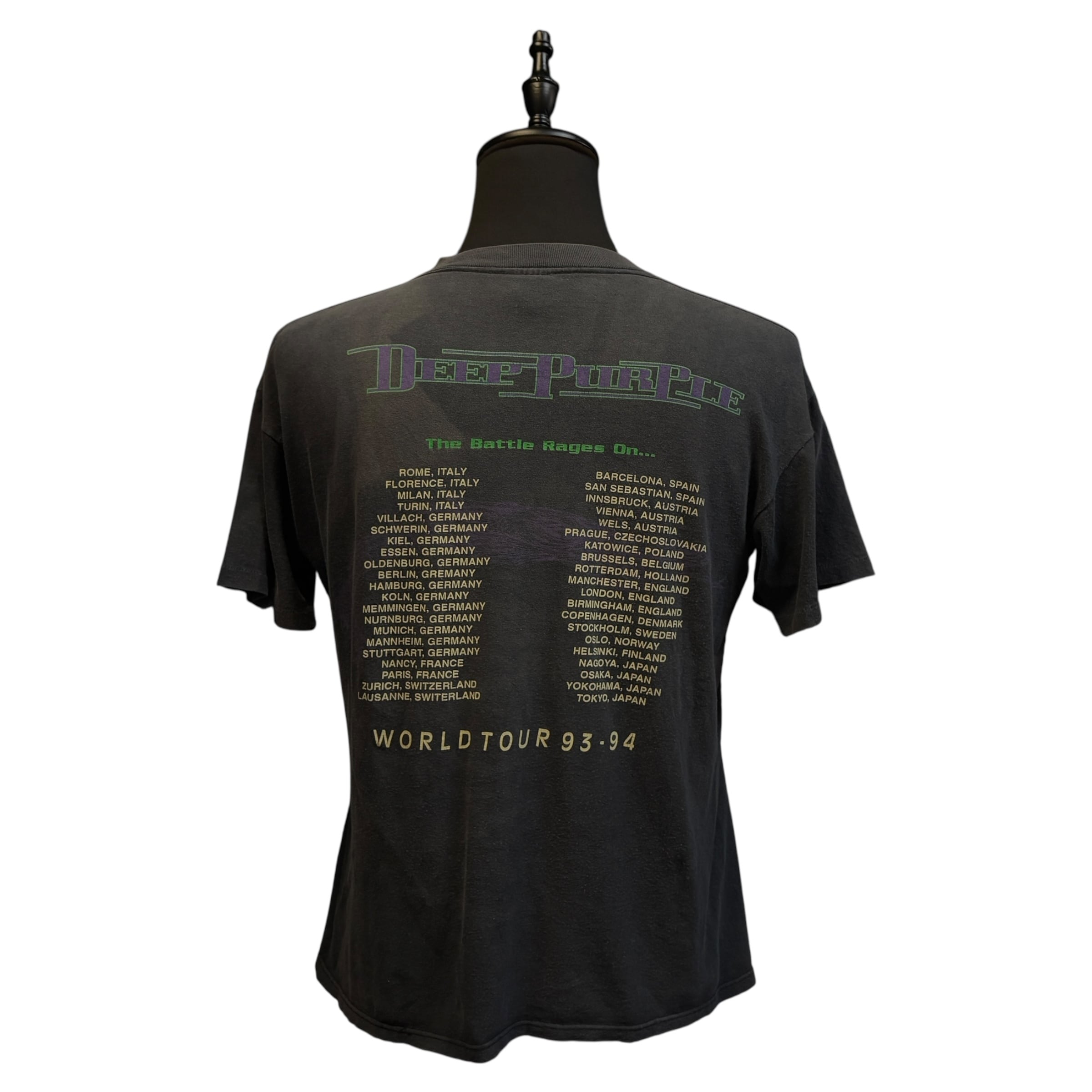 Deep Purple Tシャツ WORLD TOUR '94 DEEP PURPLE】ディープパープル 