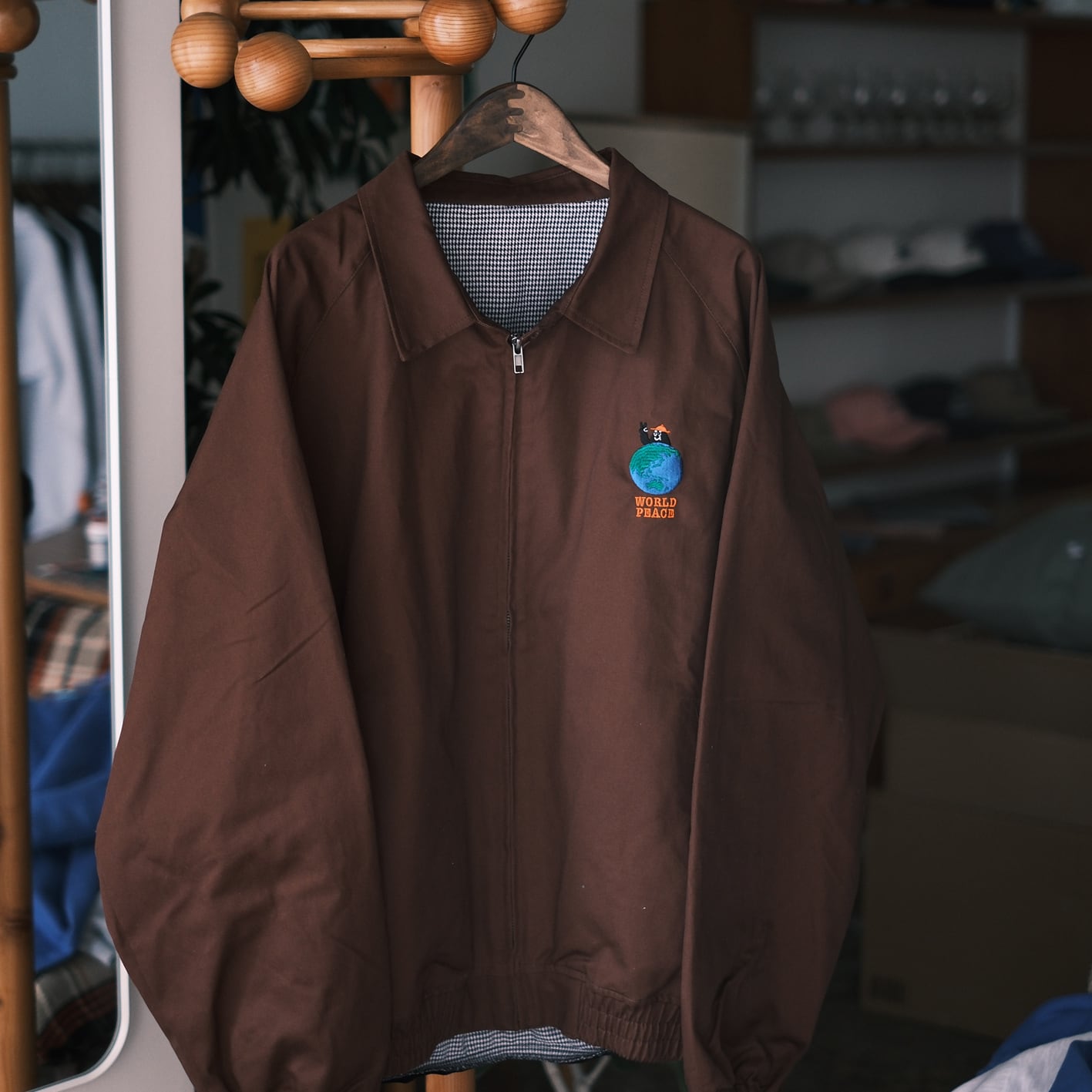 World Peace Cotton Jacket | シシュウブギウギ ｜ Shishuu Boogie Woogie