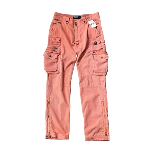 Rare Color!! 2000s POLO Ralph Lauren "Many Pocket" Cargo Pant "salmon pink"