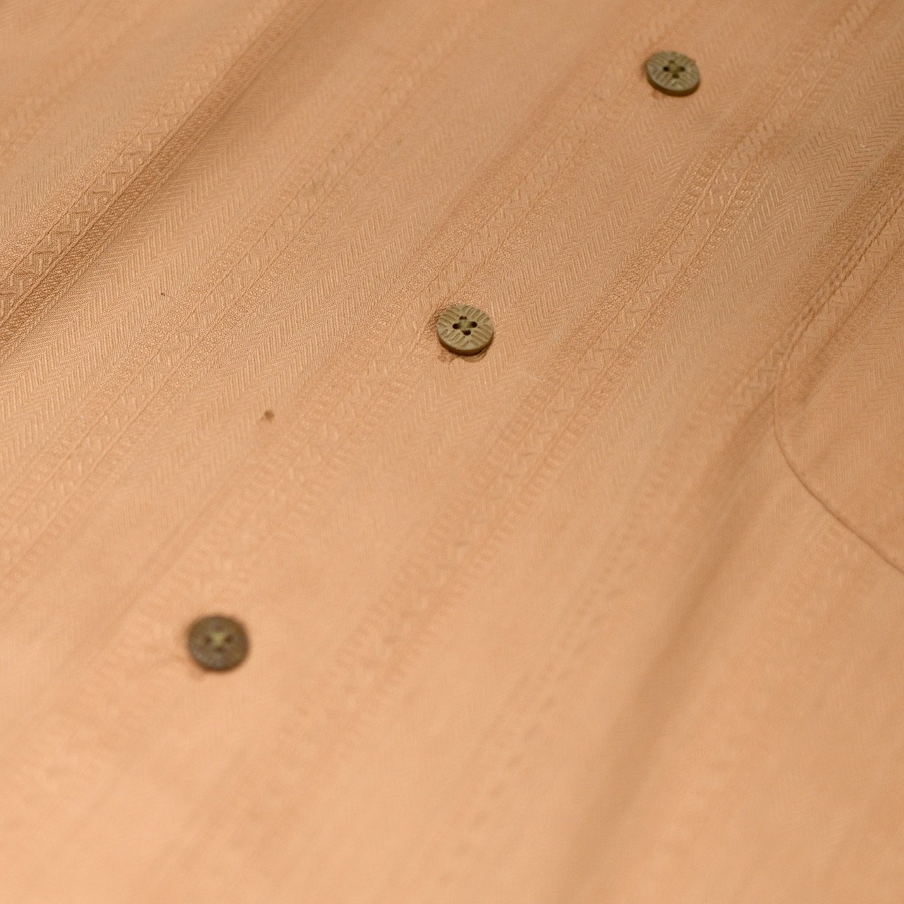 jacquard weave silk aloha shirt orange