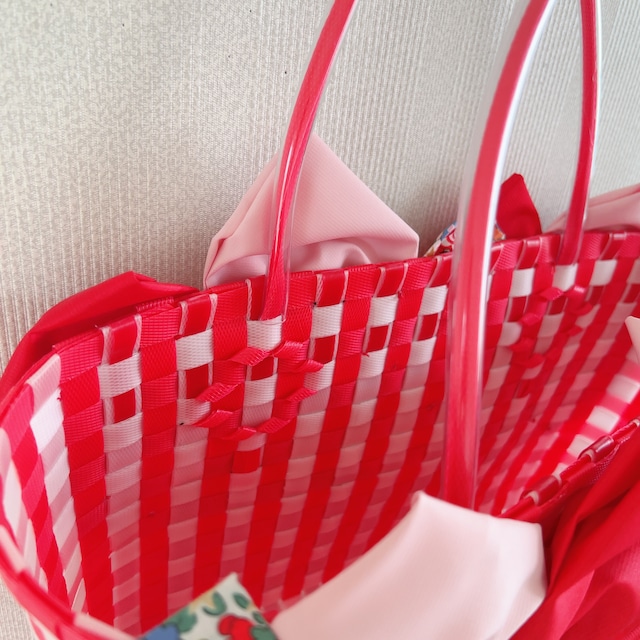 プラかごリボンバッグ
