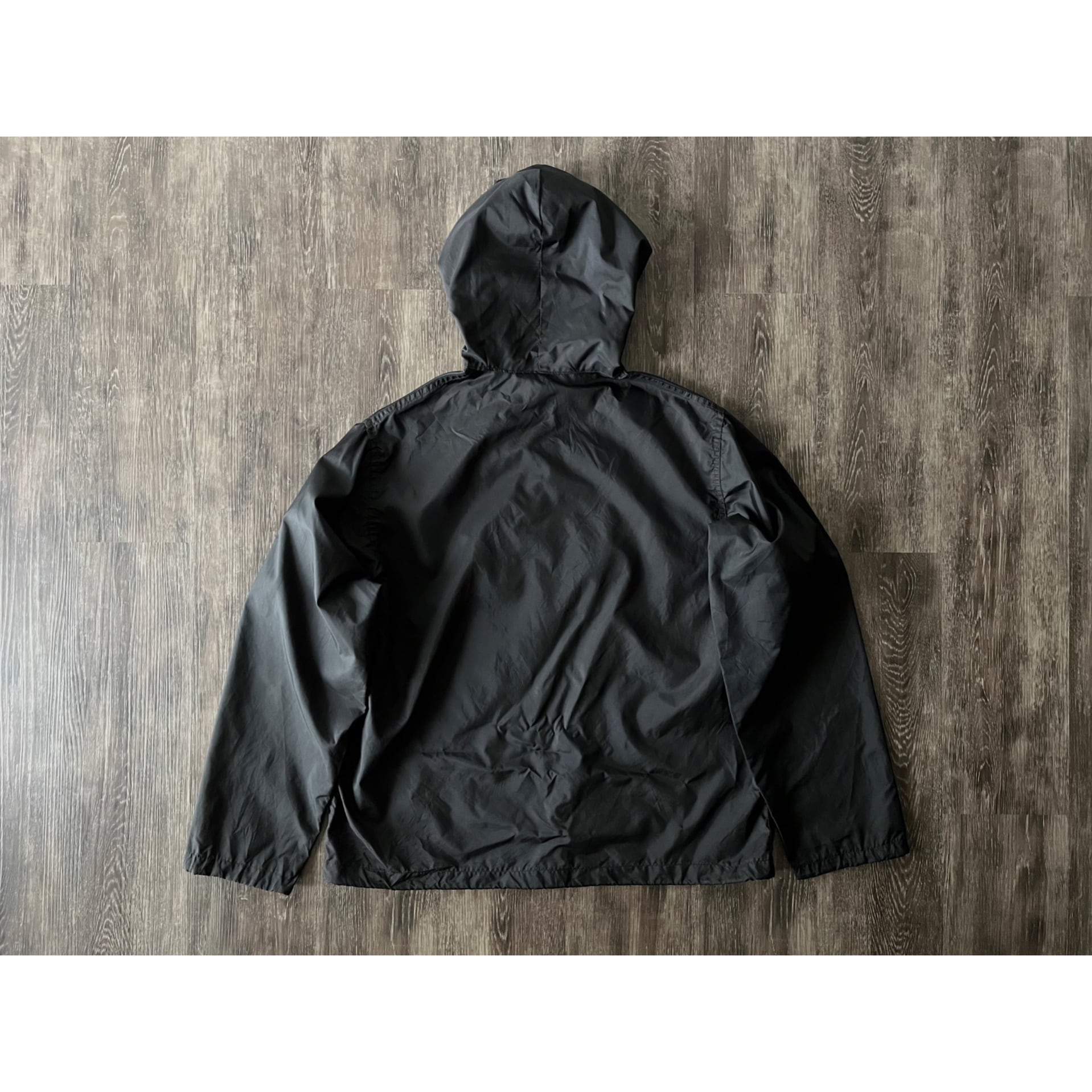 60s vintage l/s nylon anorak parka black アノラックパーカー