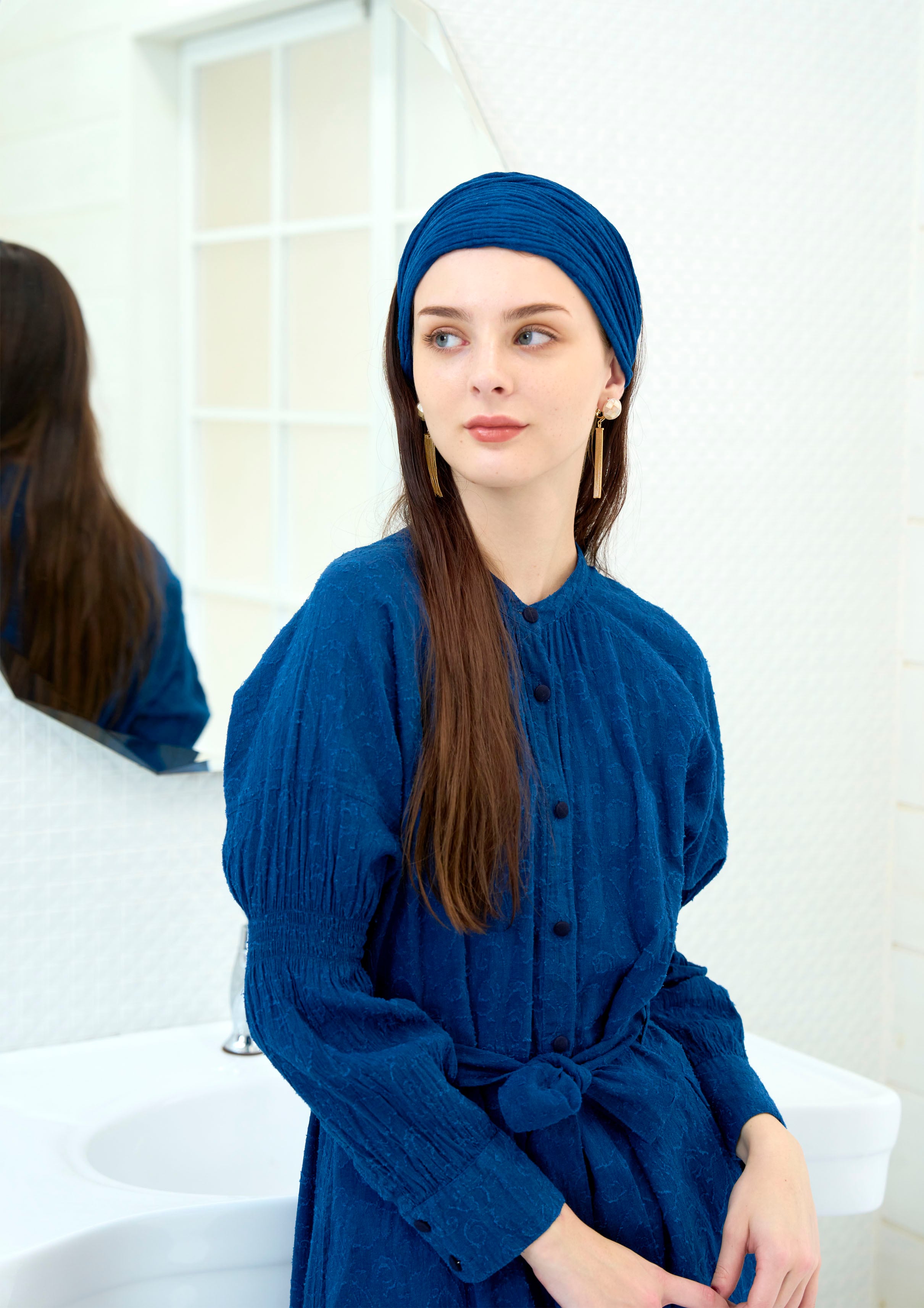 問い合わせ商品｜Blue Moment | 武州正藍染コラボ・ワンピースドレス