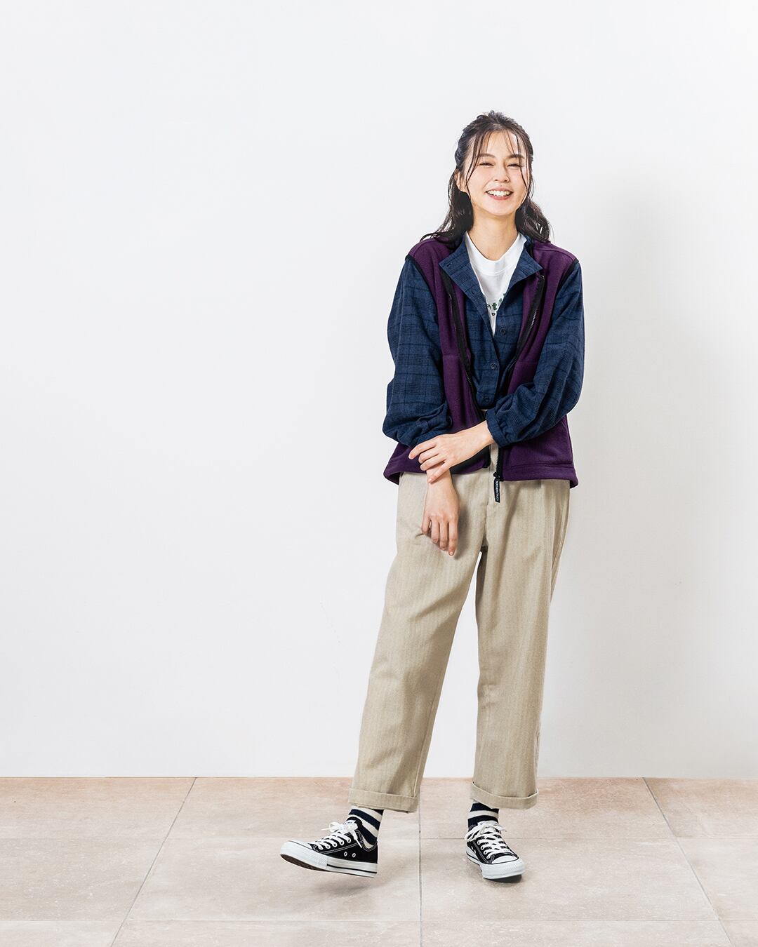 フリースドロップショルダーベスト NJH55698 | Keitto NORTHERNTRUCK