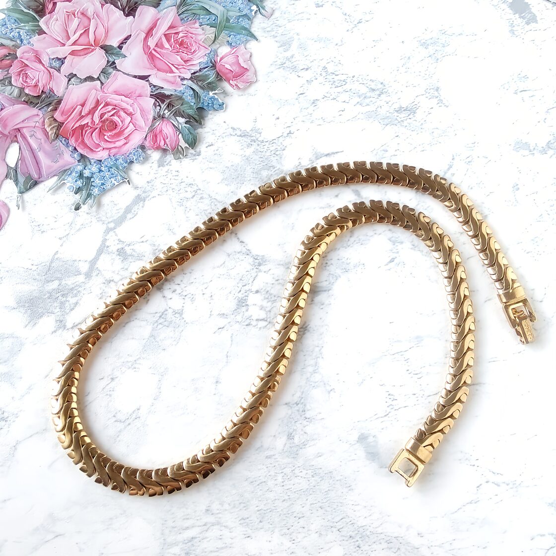 MONET》 gold design chain vintage necklace モネ ヴィンテージ 