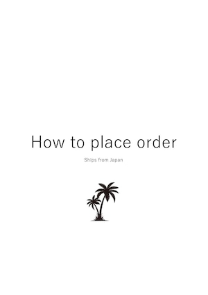 How to place order