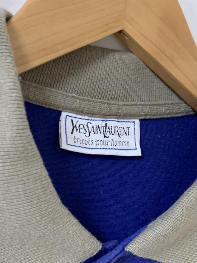 1980~90's Design Short Sleeve Polo Shirt "YVES SAINT LAURENT"