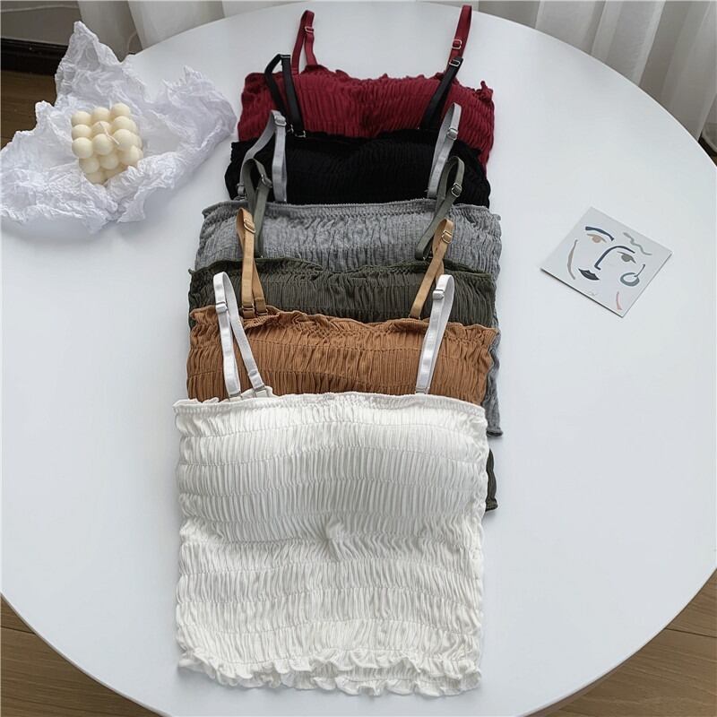 バックオータムトップス ストラップレスシャツ ノースリーブ 秋物 YY-ファッション54881911769