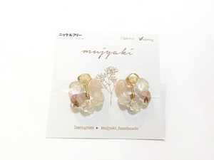 mujyaki こいしリースイヤリング ナチュラル