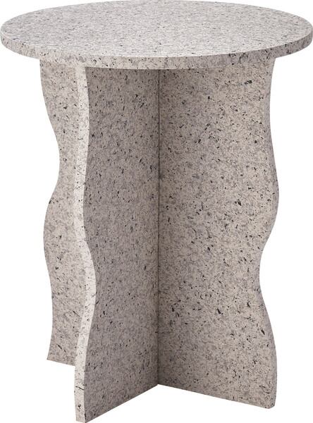 サイドテーブル MAR-10 テーブル ミニテーブル ナイトテーブル インテリア 繊維板 おしゃれ シンプル シック モダン テラゾー柄 リビング ダイニング 寝室 ショップ 店舗 ライトグレー ホワイト