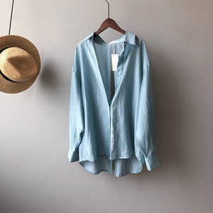 バックスリット リボン シャツ 10032