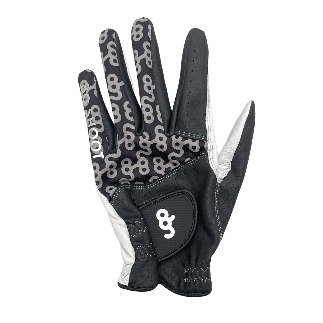 8G LOGO GOLF GLOVE -BLACK-