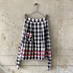 Gingham check apron