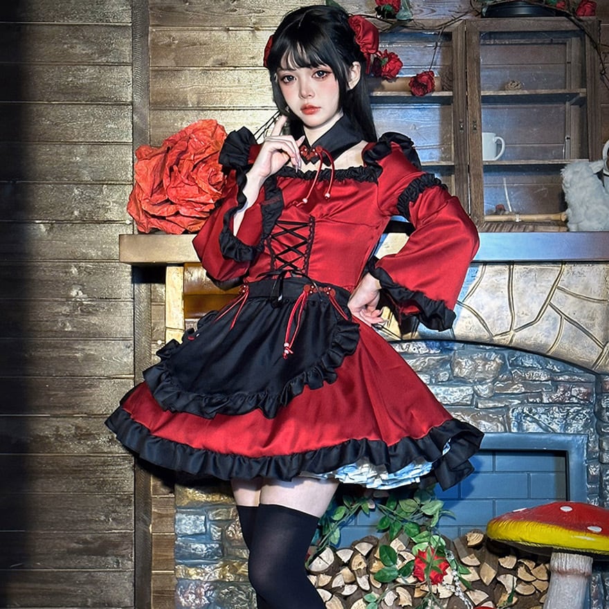 中華ゴシック コスチューム 小悪魔×ノエル クリスマス向け｜WithU