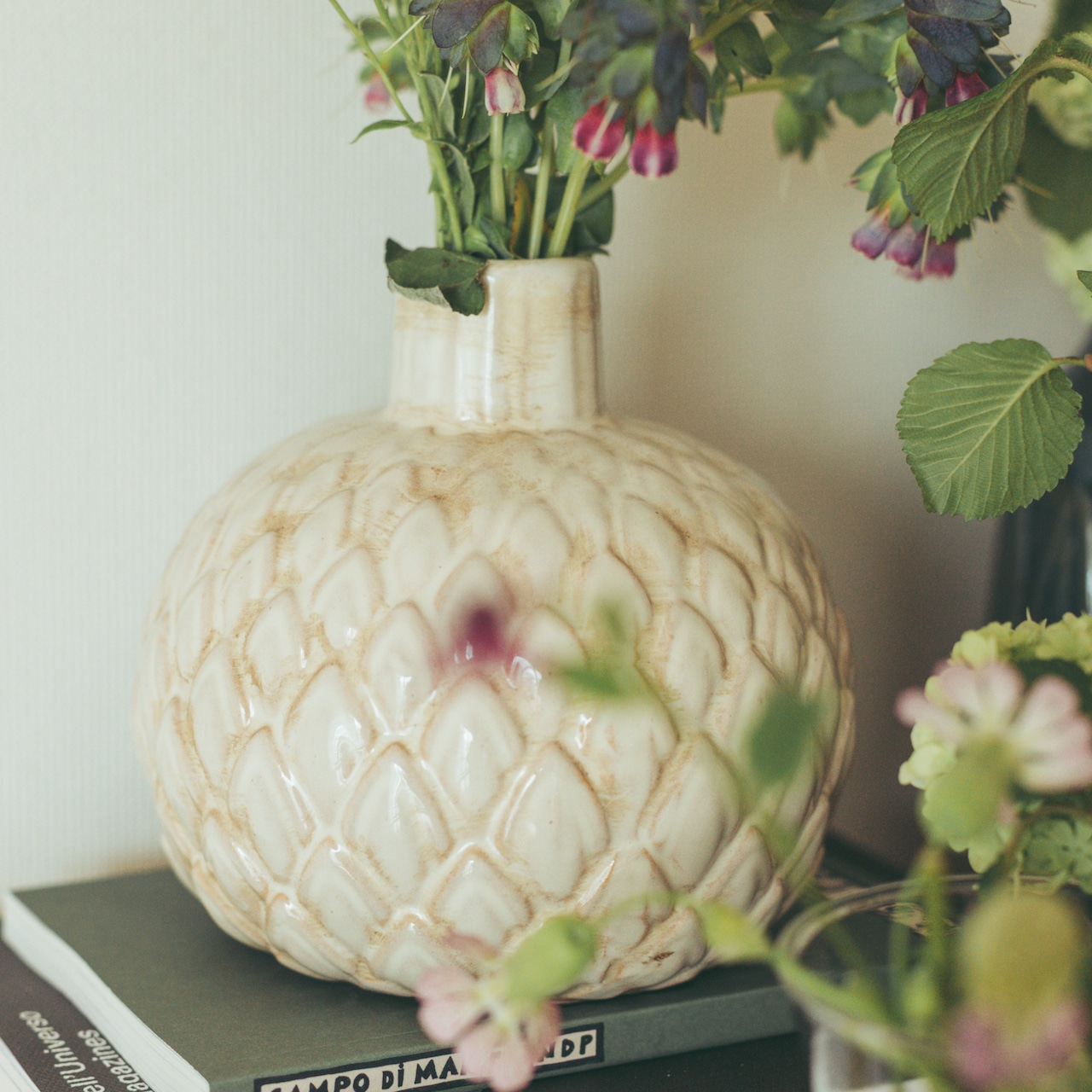 【artipur COTTAGE】Ceramic Flower Vase Ivory