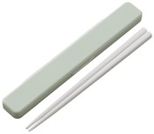 スケーター(Skater) 箸 箸箱セット 大人用 抗菌 18cm カチャカチャ鳴らない 日本製 くすみグリーン ABC3AG-A