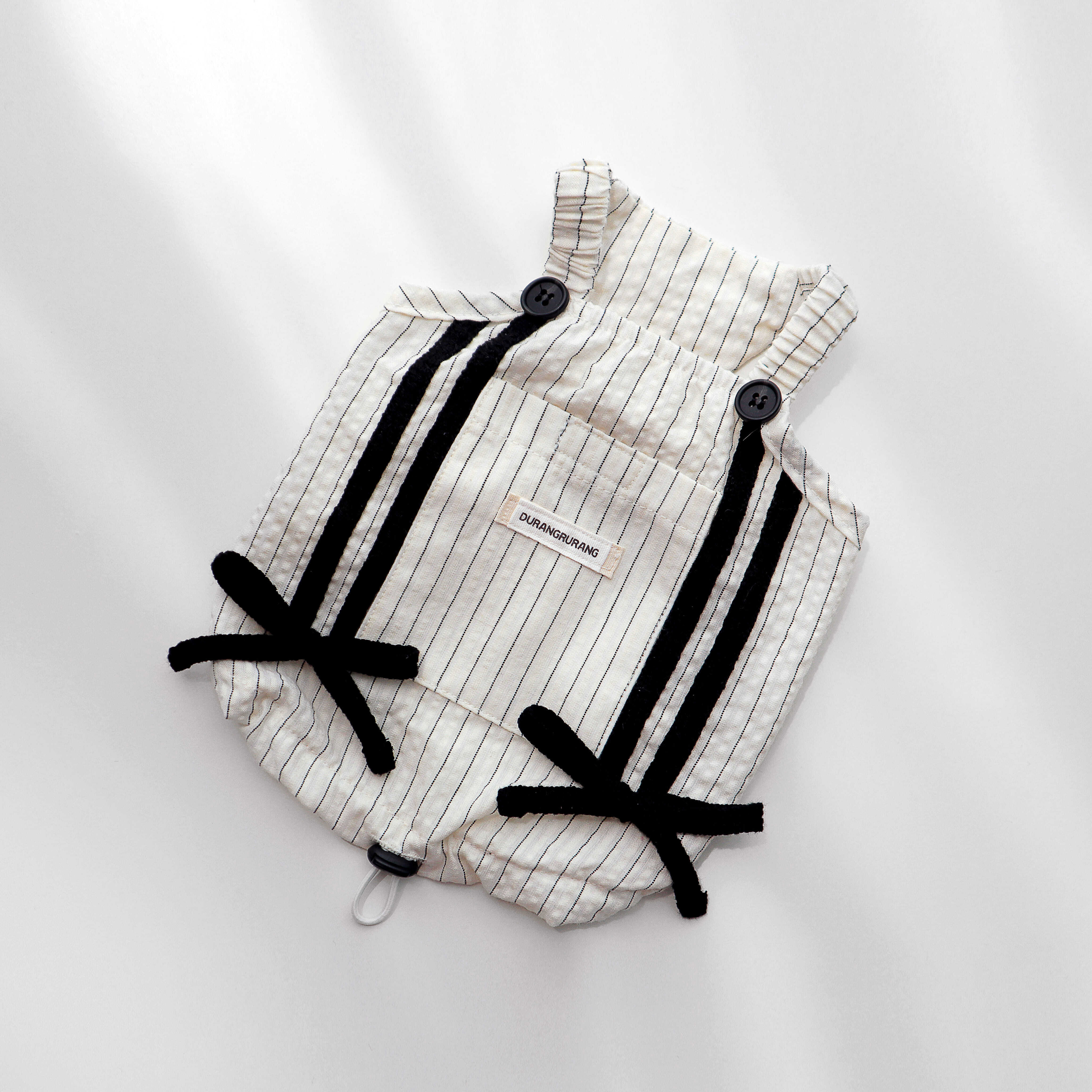 予約【DURANG RURANG】Cotton Ribbon Top (Ivory)