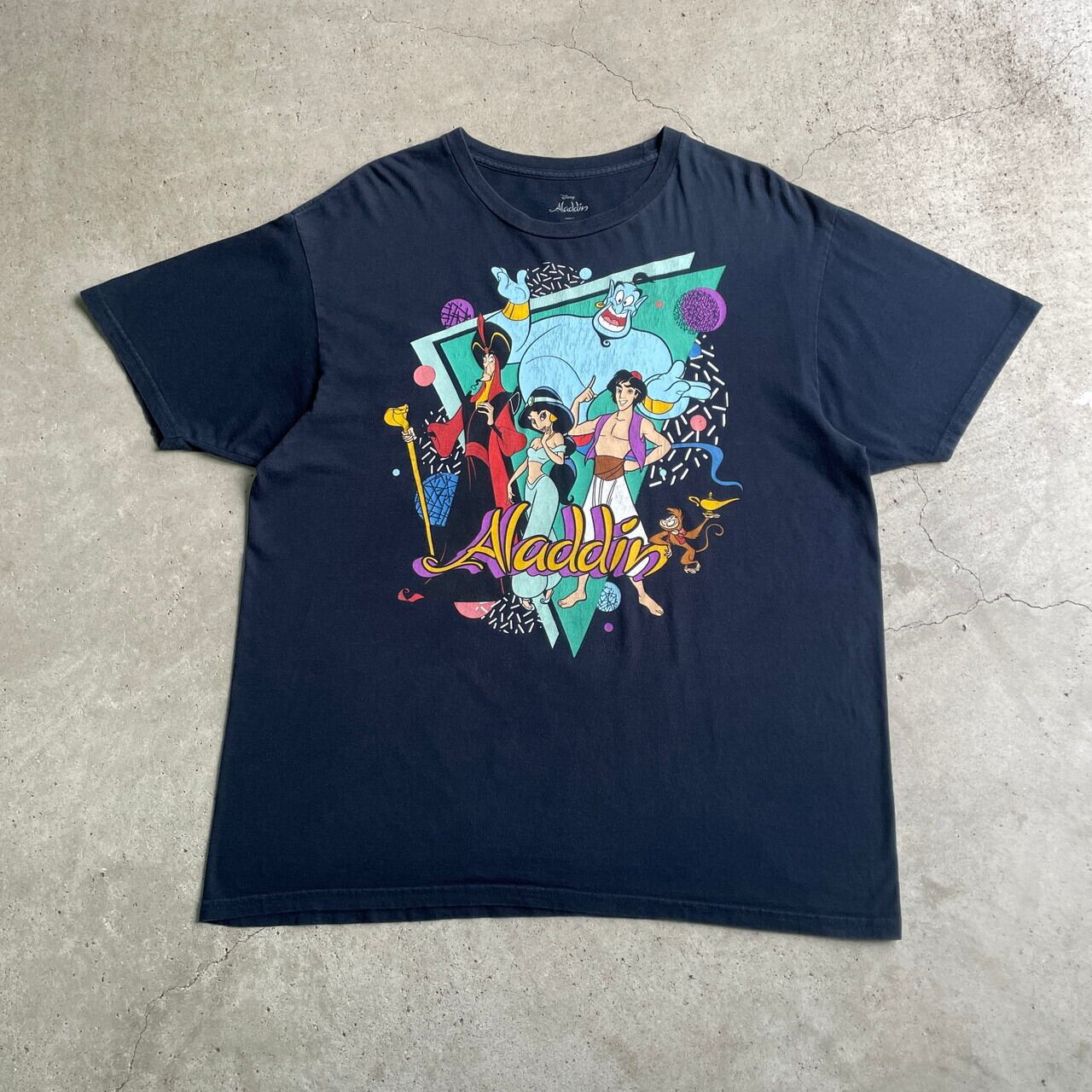 Disney ディズニー Aladdin アラジン キャラクタープリントTシャツ