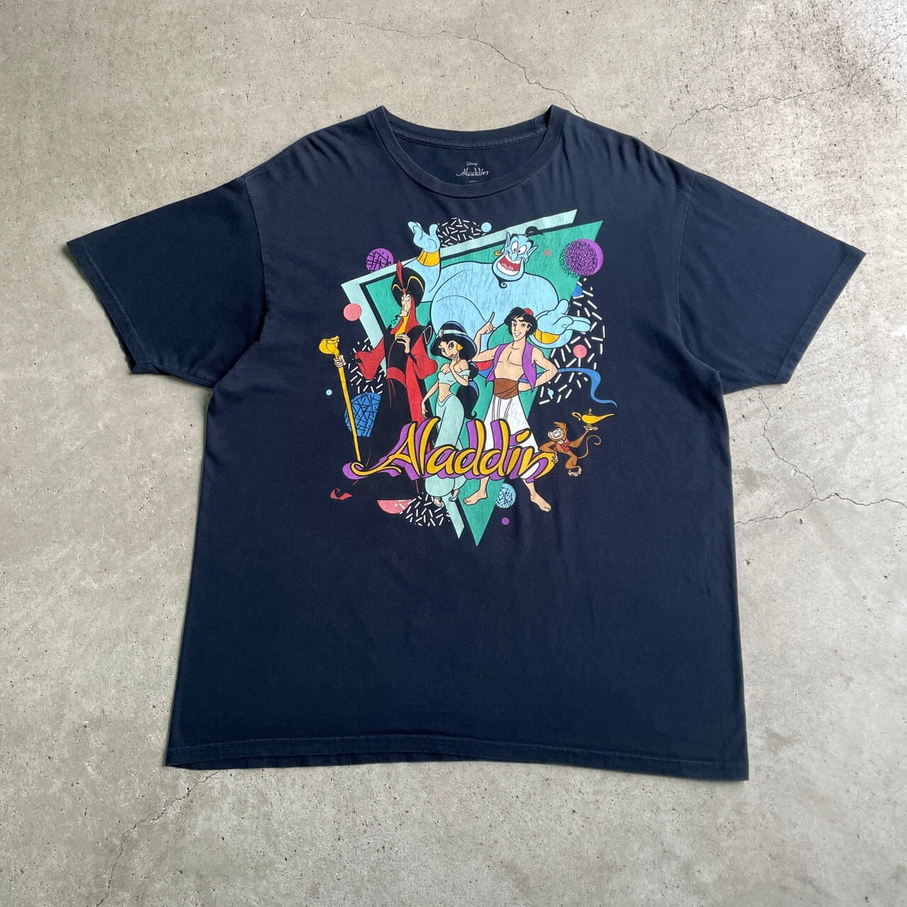 Disney ディズニー Aladdin アラジン キャラクタープリントTシャツ 