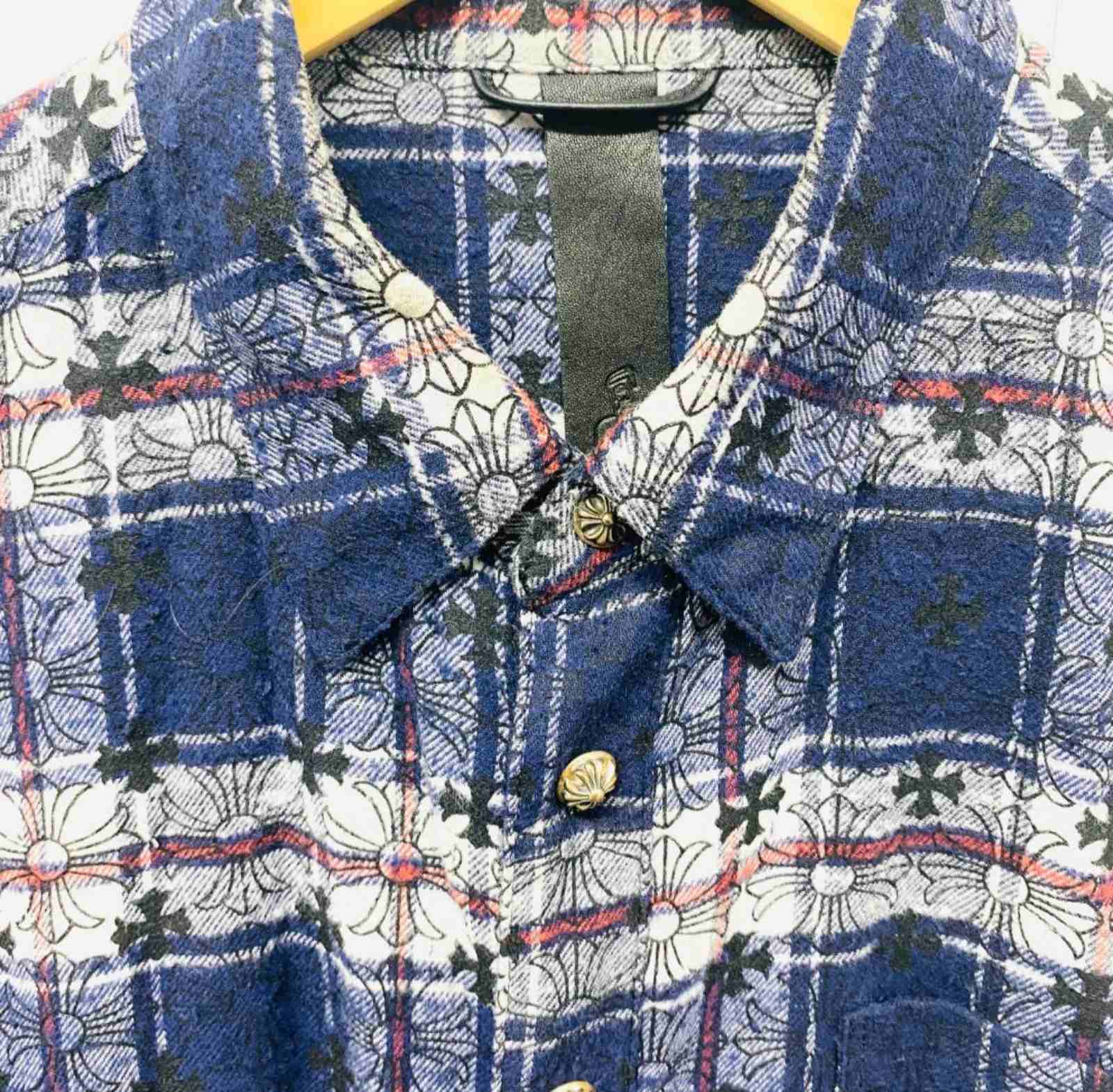 CHROME HEARTS クロムハーツ Check Shirt チェックシャツ 長袖